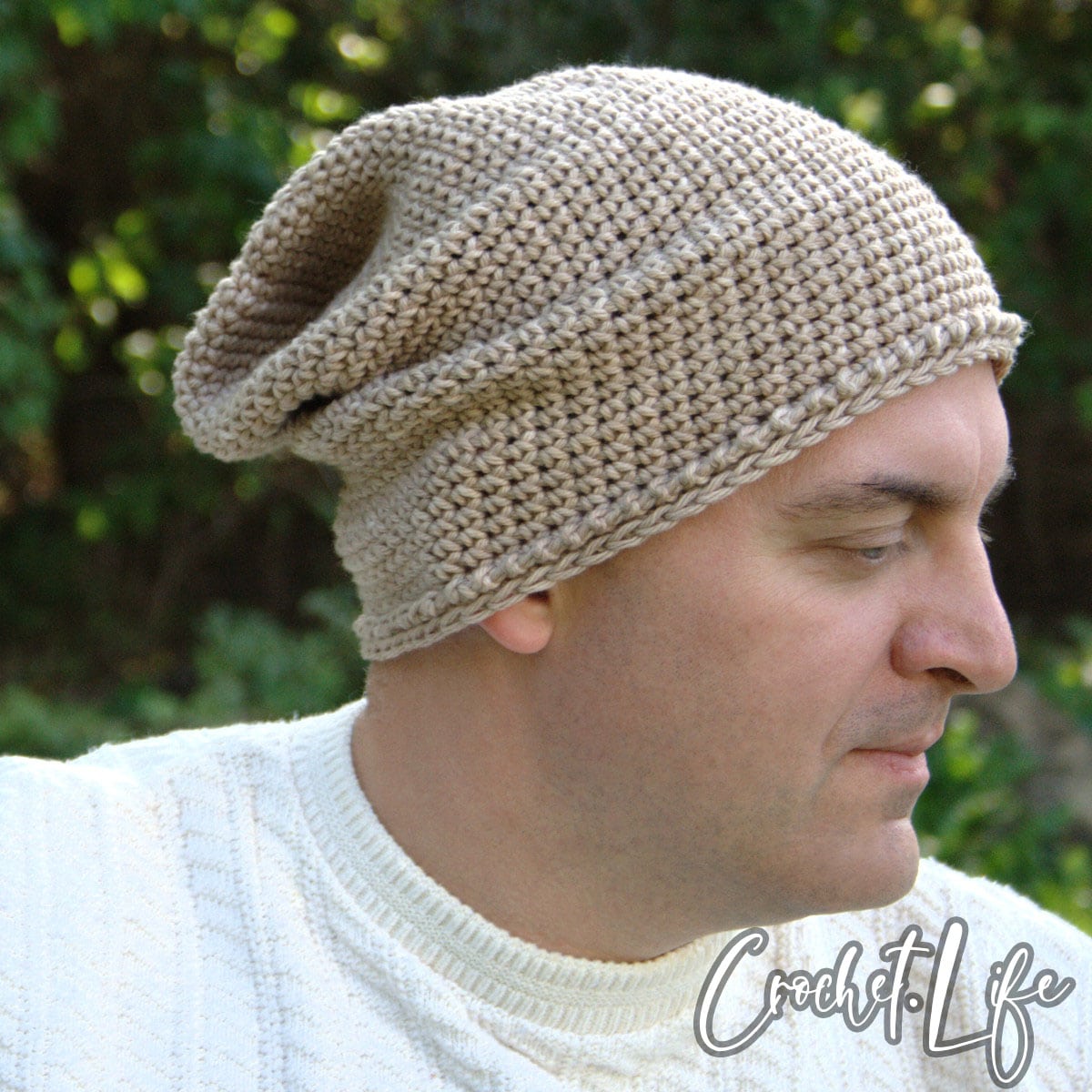 crocheted slouchy hat pattern