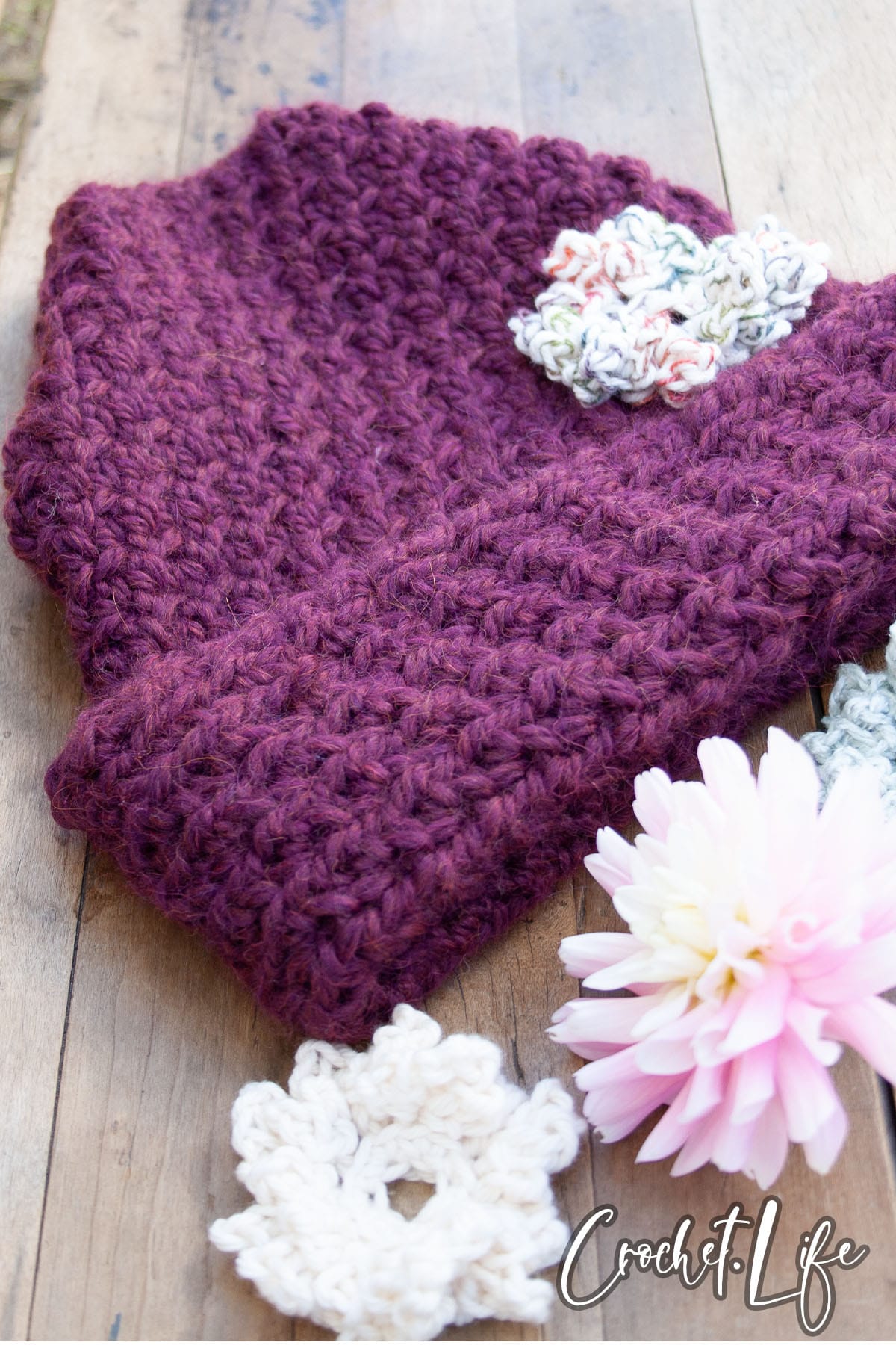 fall into winter hat crochet pattern