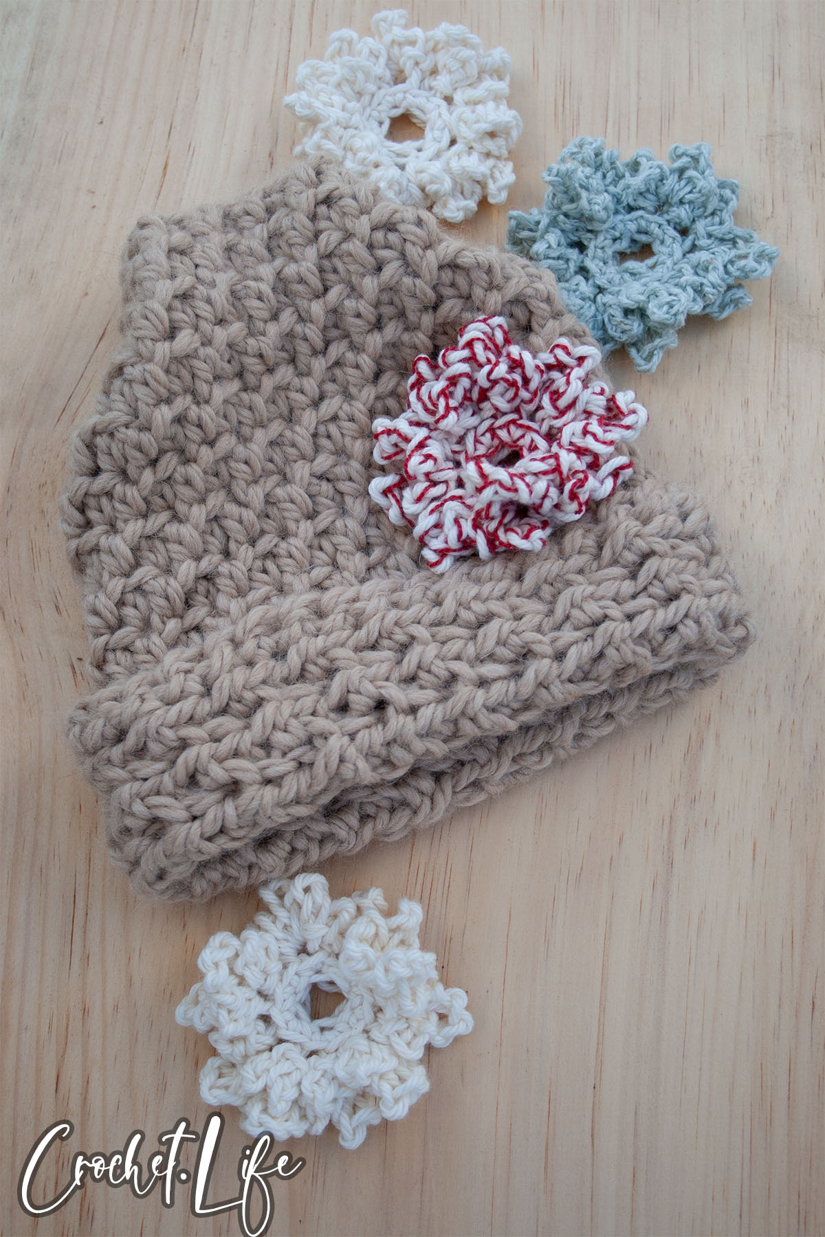 hat crochet pattern fall into winter pattern