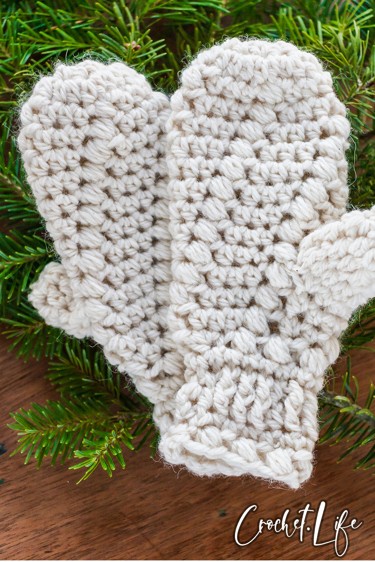 snowspell adult crochet mittens pattern 