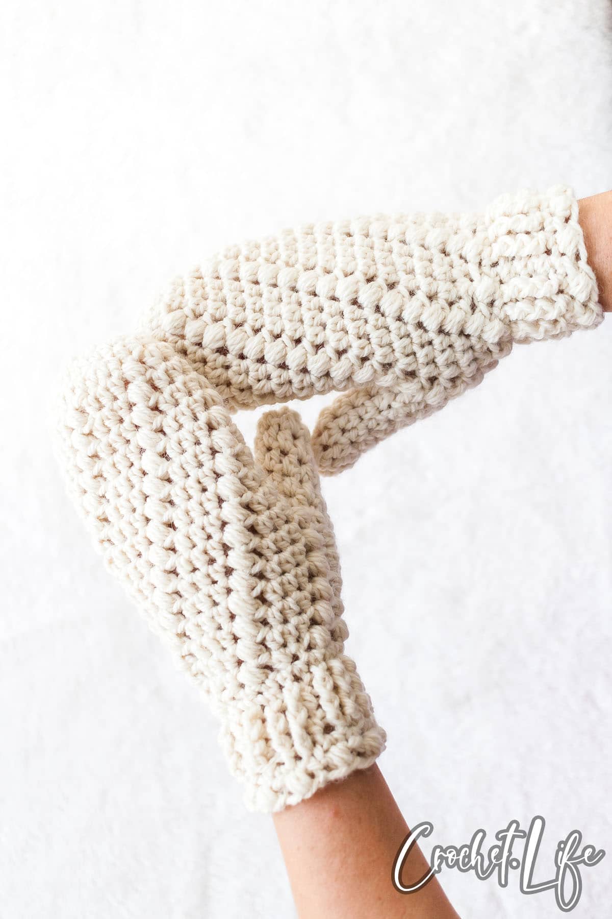 snowspell child size mittens crochet pattern 