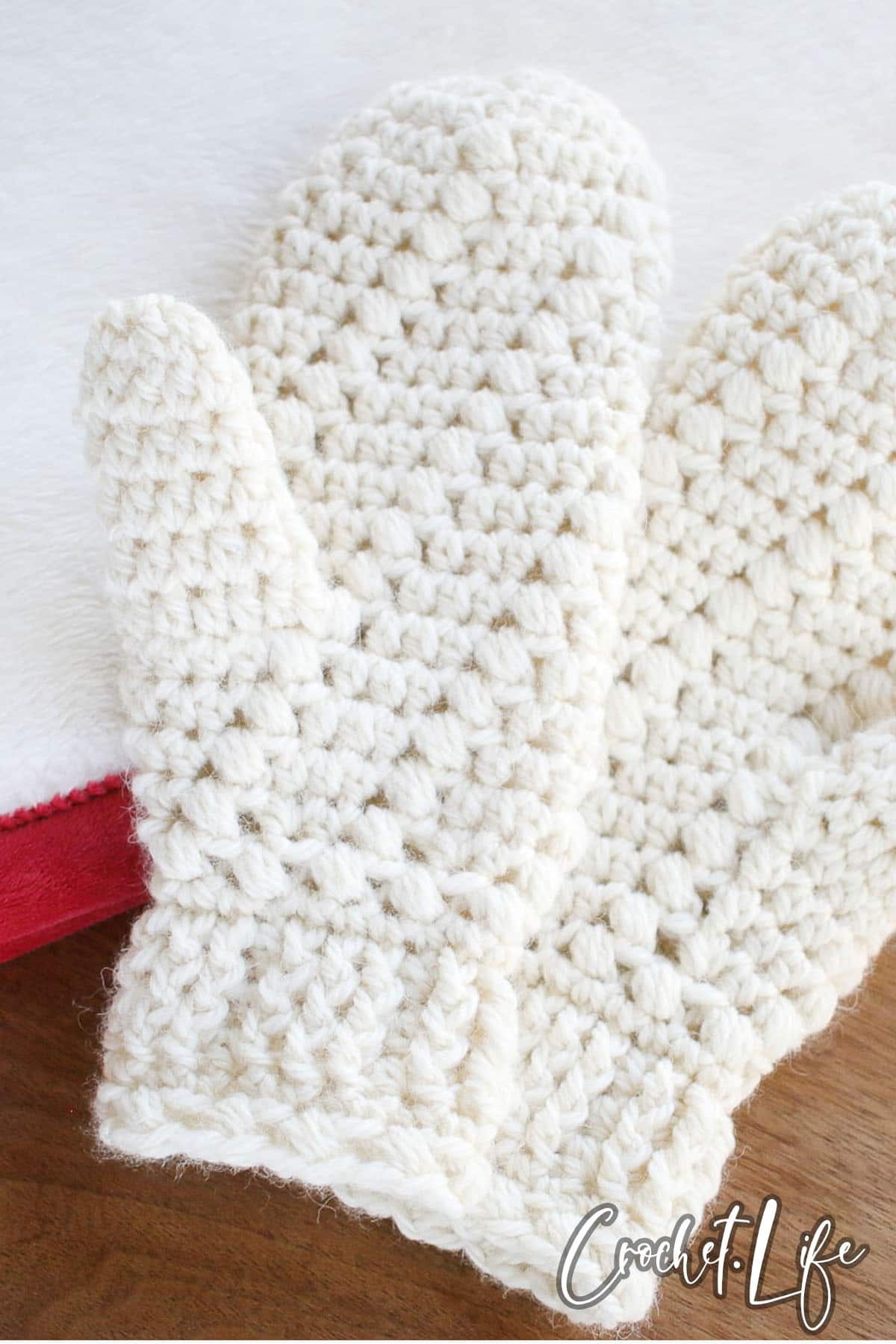 snowspell children's mittens free crochet pattern 