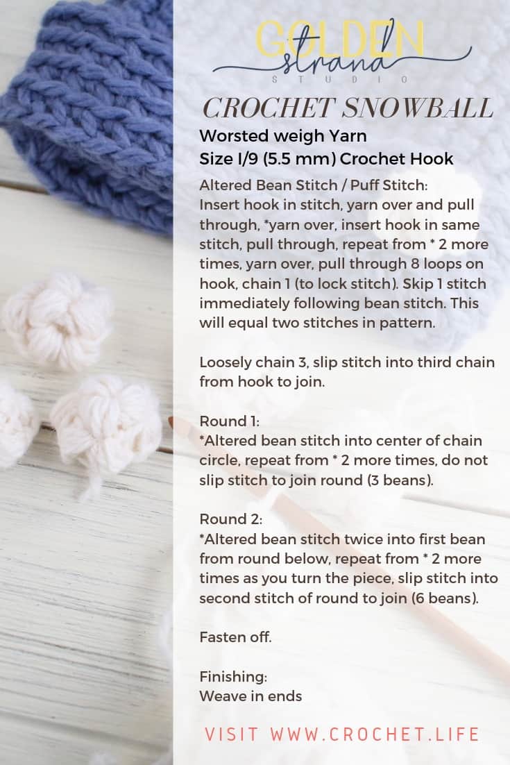 Easy to Crochet Snowballs