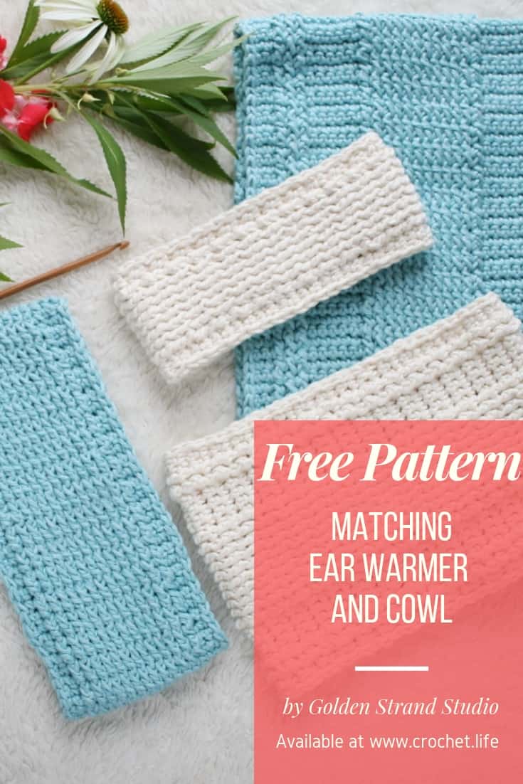 Free Woodland Trekke Ear Warmer Cowl Crochet Pattern