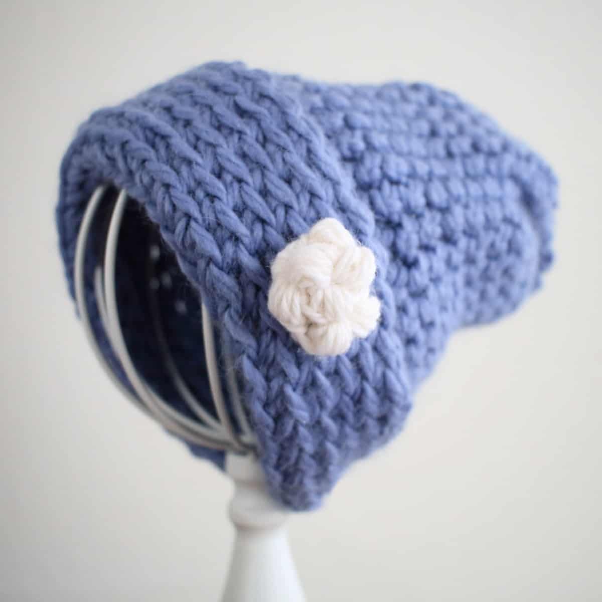 Easy Crochet Snowball Motif For Hats