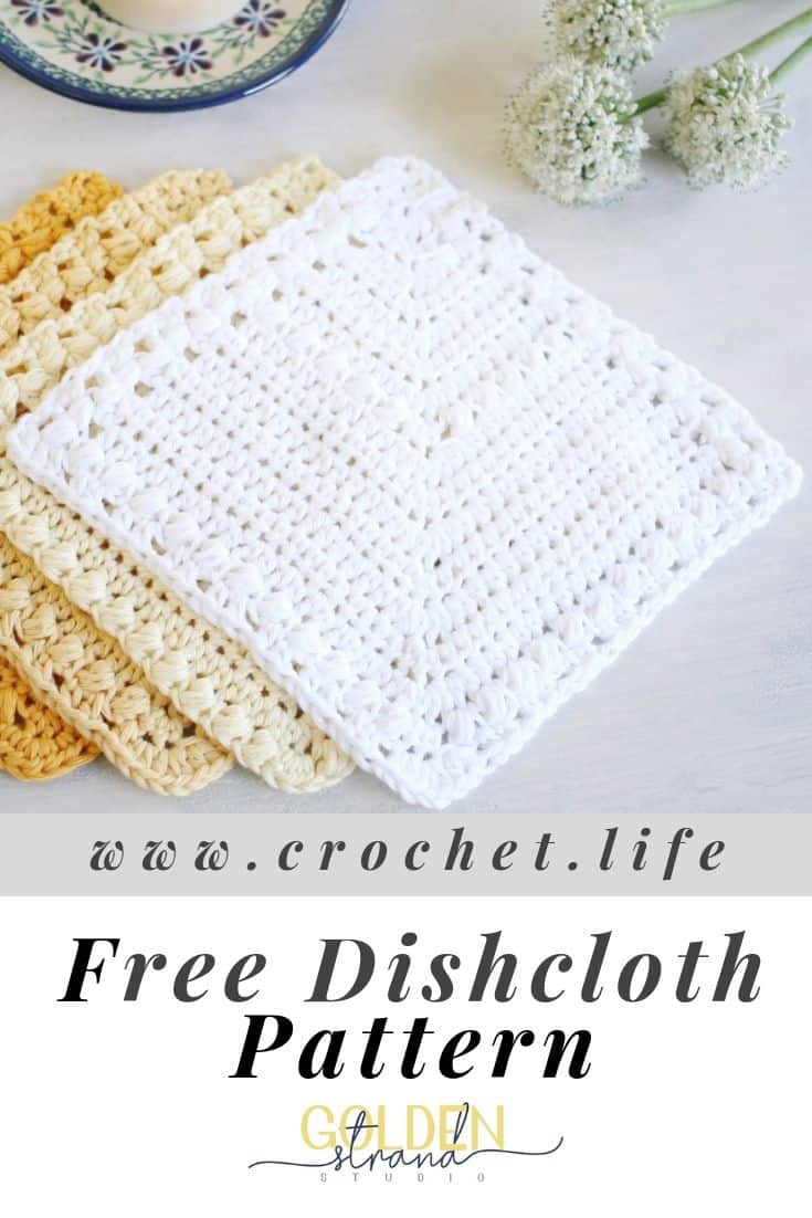 Free Dishcloth Crochet Pattern Flutterby