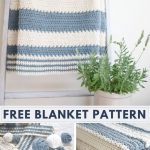 easy striped baby blanket pattern