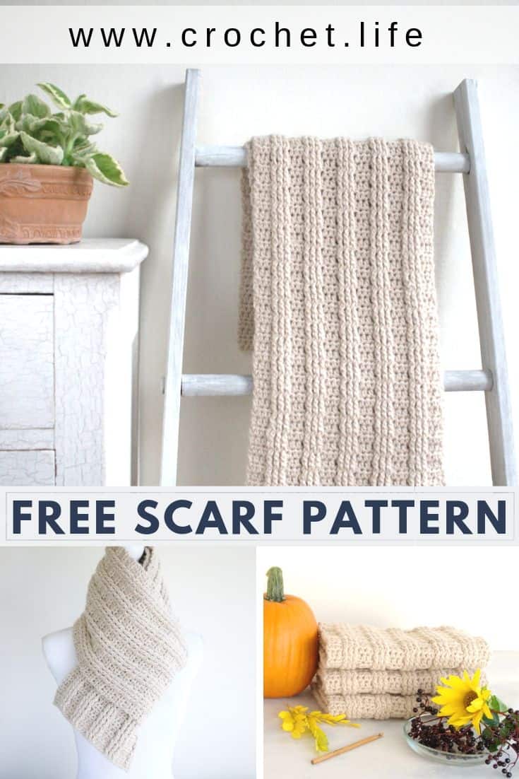 Long Crochet Scarf Easy Pattern