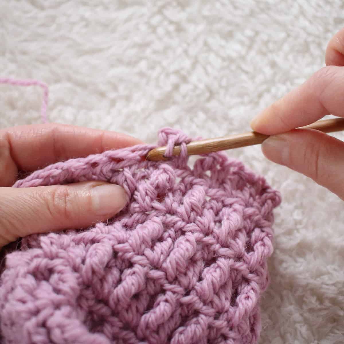 Half Double Crochet Placement with the Nestlen Blanket Pattern