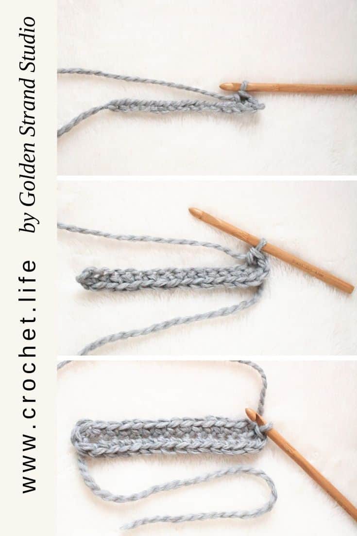 Start a peak hat with an elongated crochet oval.