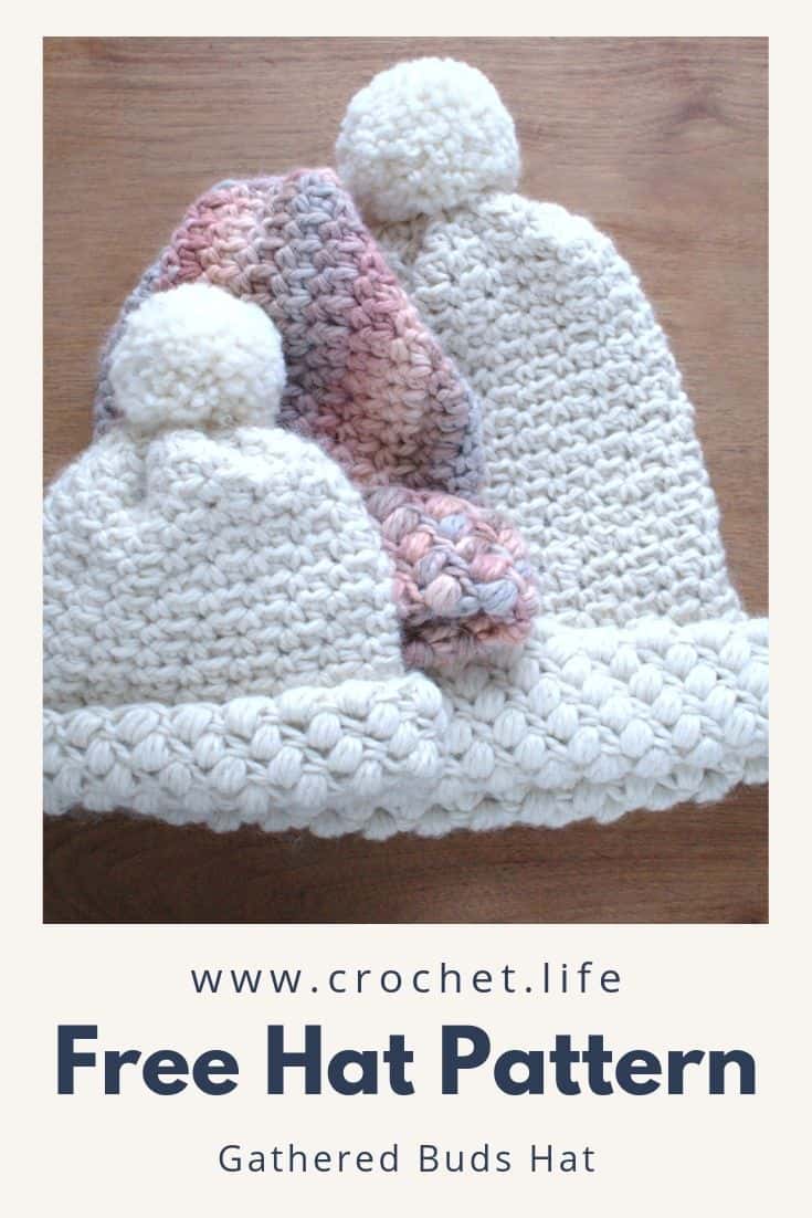 Simple crochet hat pattern in multiple sizes. A perfect gift for friends or family.