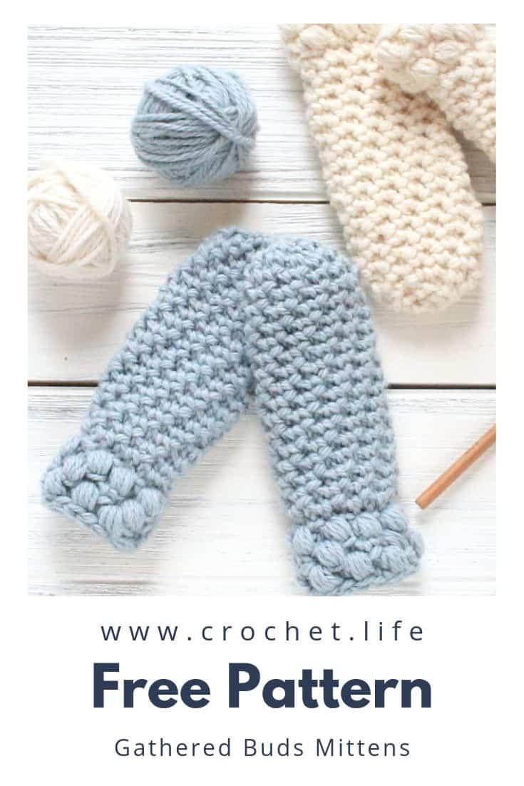 Free crochet toddler mitten pattern. Thumbless design that works up quick.