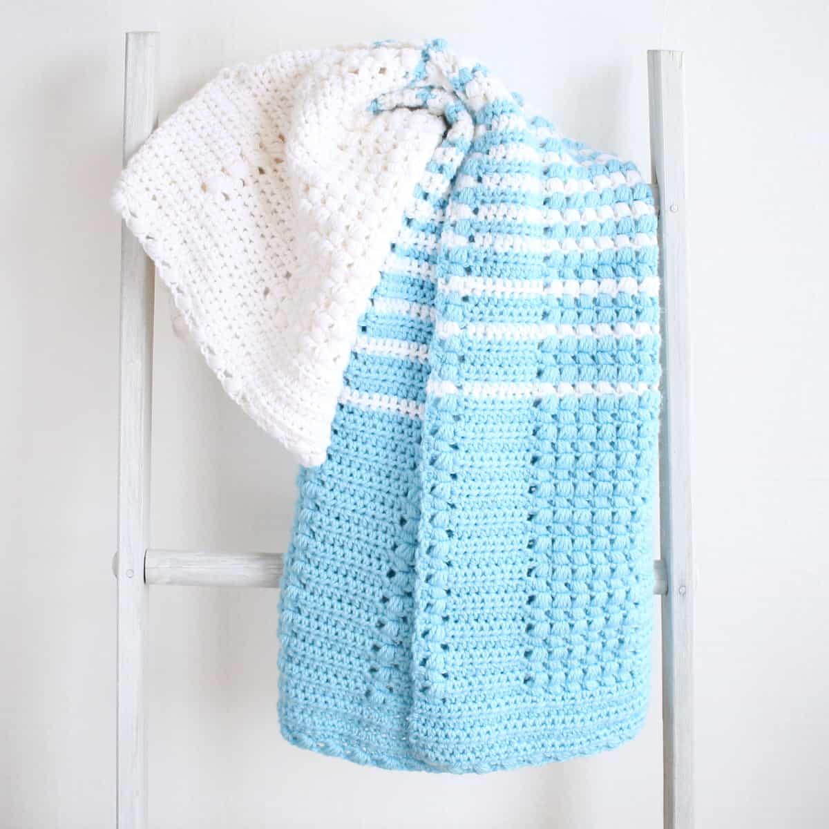 Classic Crochet Blanket with Puff Stitches. Enchanted Moments Pattern is Free.