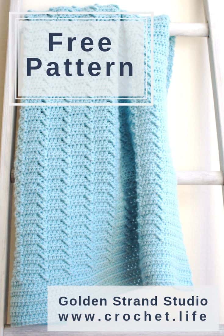 Classic Blanket. Easy and Free Crochet Pattern.