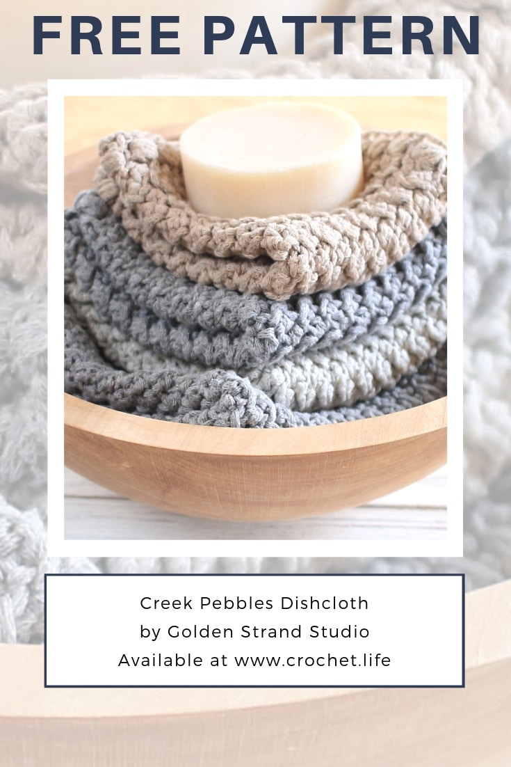 How To Crochet Cotton DIY Dishcloth Pattern