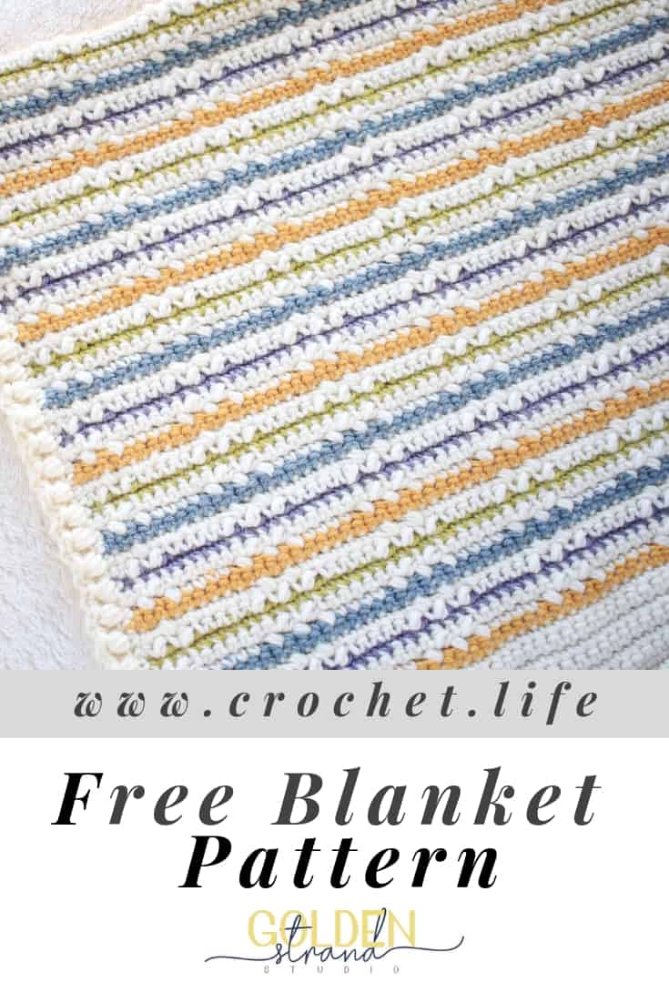 Free Crochet Blanket Pattern. Wundran Is Full of Color and Texture.