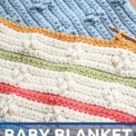 Baby blanket crochet pattern collage
