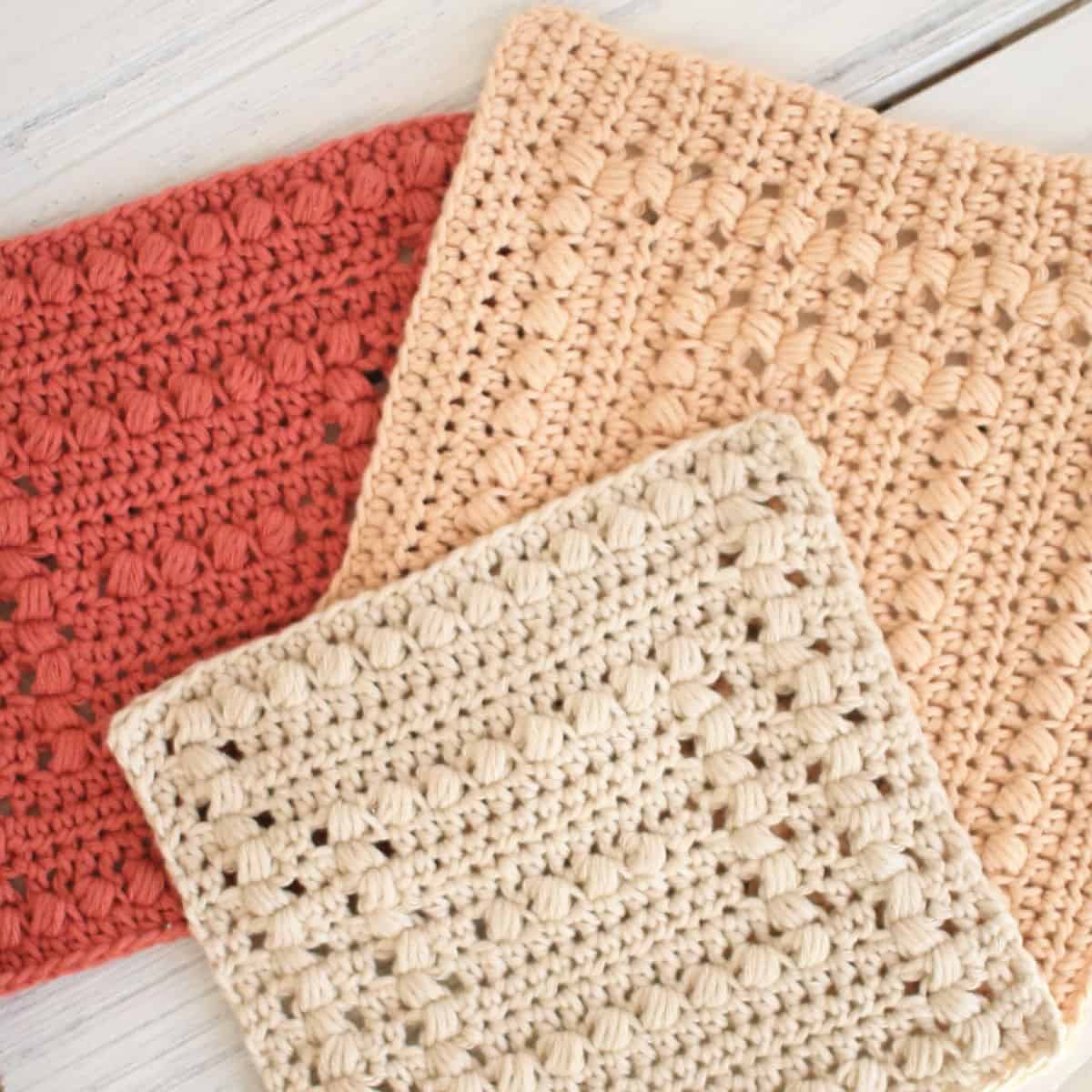 Basin Hollow Crochet Dishcloth Patterns