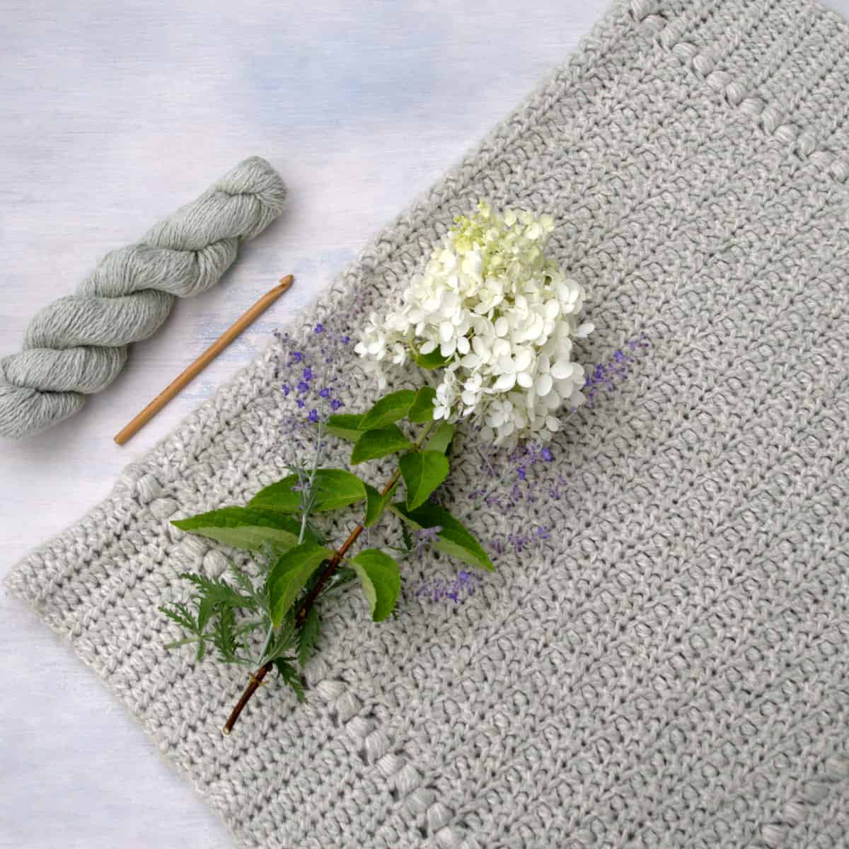 Meadow Sage Crochet Baby Blanket Pattern