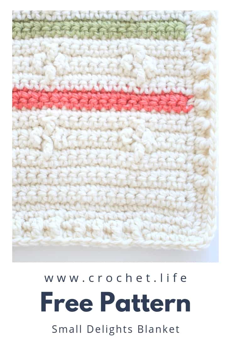 Crochet Blanket Pattern with Options for Multicolor or One Color