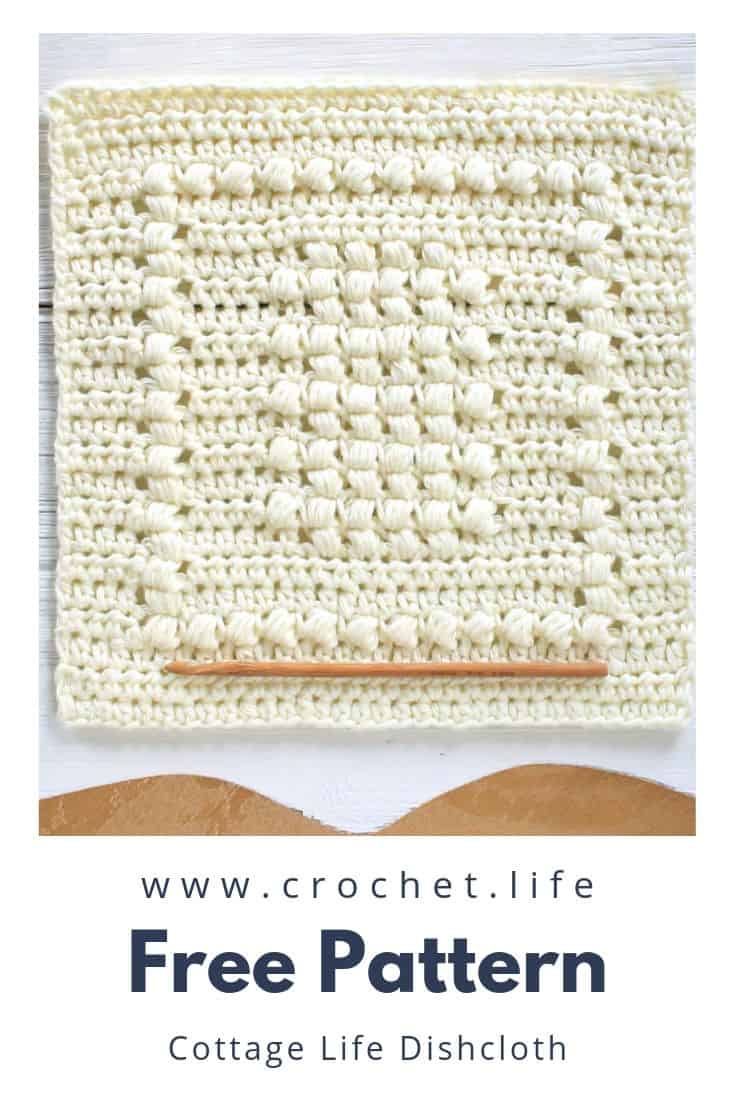DIY Crochet Dishcloth Cottage Life Pattern