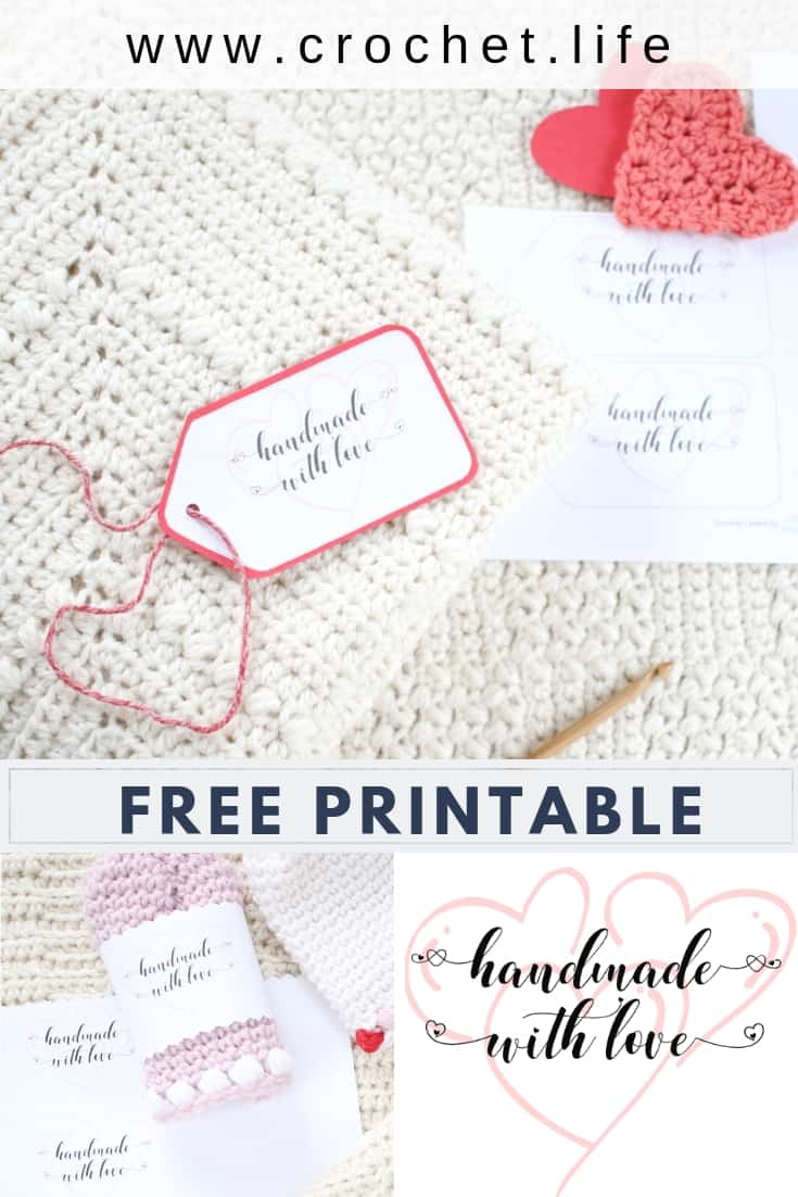 Handmade With Love Heart Gift Tags Crochet Life