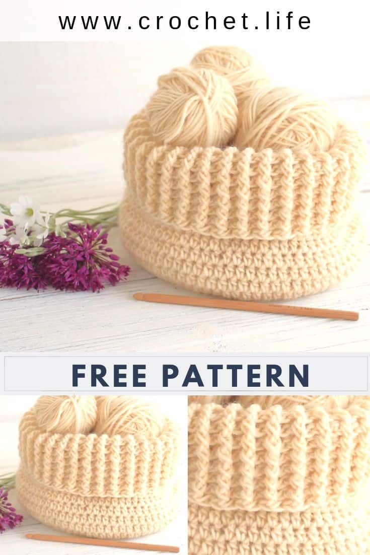 Easy DIY Crochet Basket Gift Idea