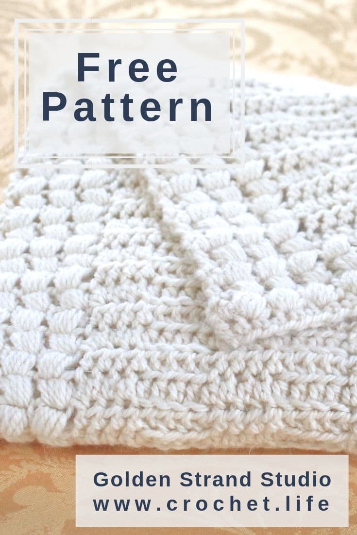 Free crochet baby blanket pattern.