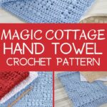 Magic cottage hand towel collage