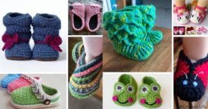 Small collage of baby booties