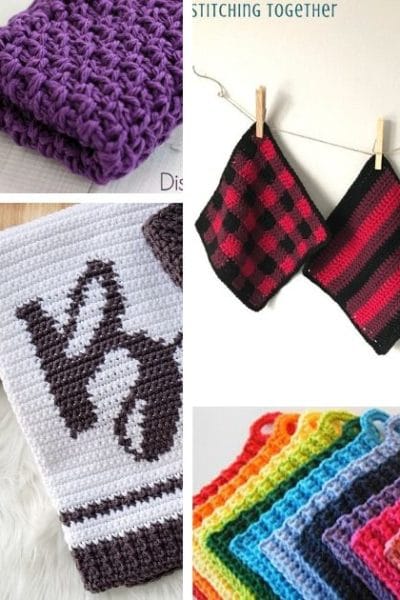 Small crochet dishcloth pictures