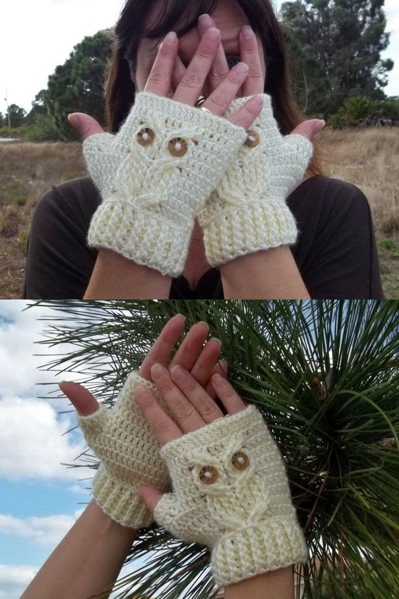 Owl gloves