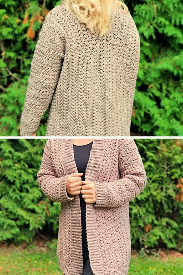 Easy Crochet Cardigan Pattern: Step-by-Step Guide for Beginners - Mikes ...