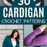 Crochet Cardigan Patterns collage