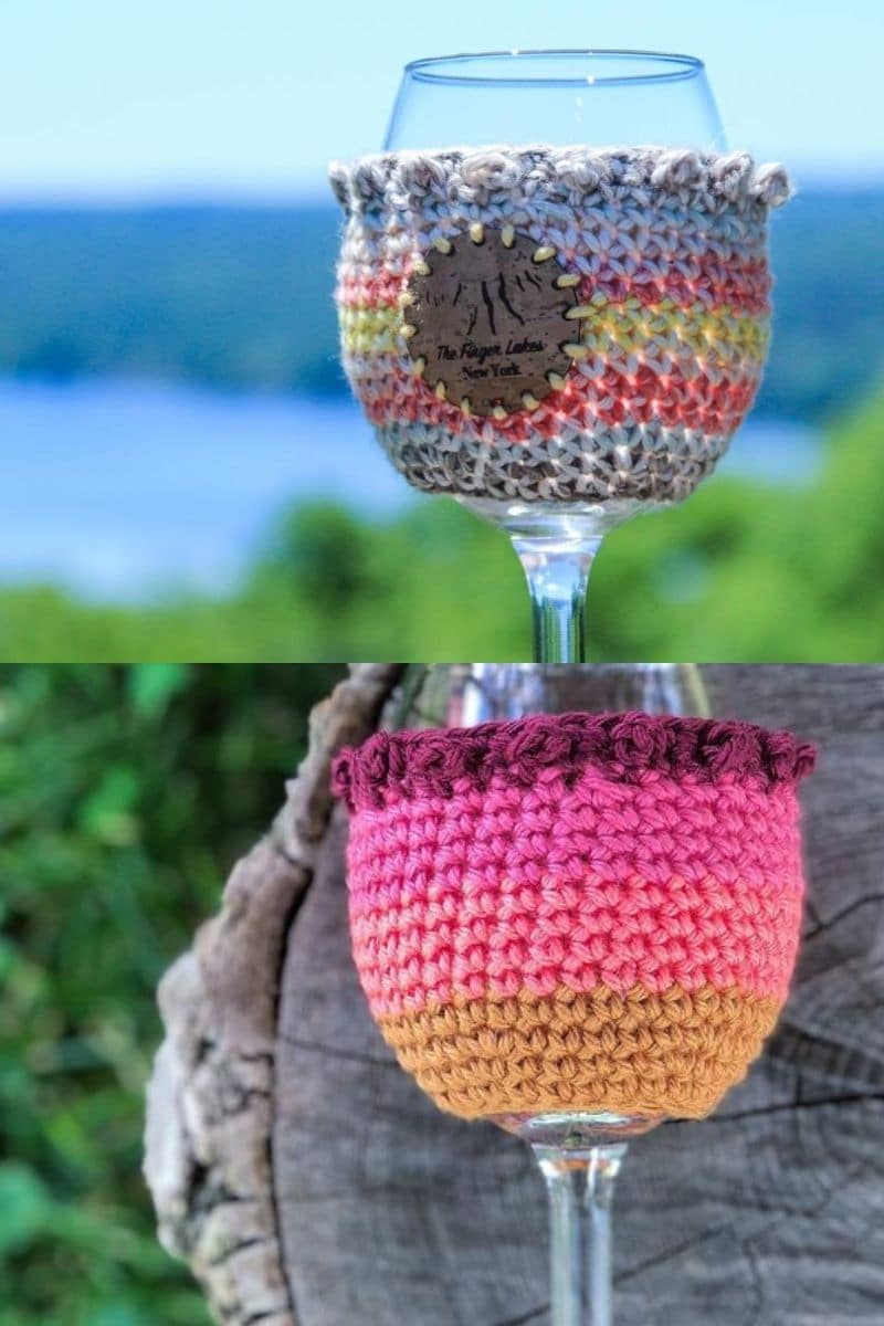 Crochet wine glass pattern