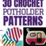 Crochet potholder patterns collage