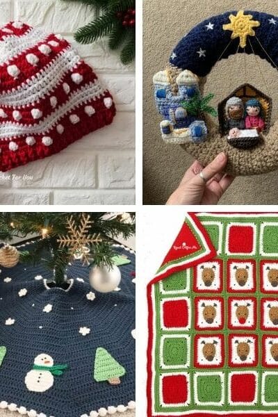 Christmas pattern collage