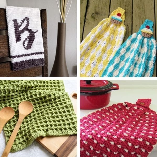 Crochet Kitchen Towels Beach Theme ~ **Gift Idea 