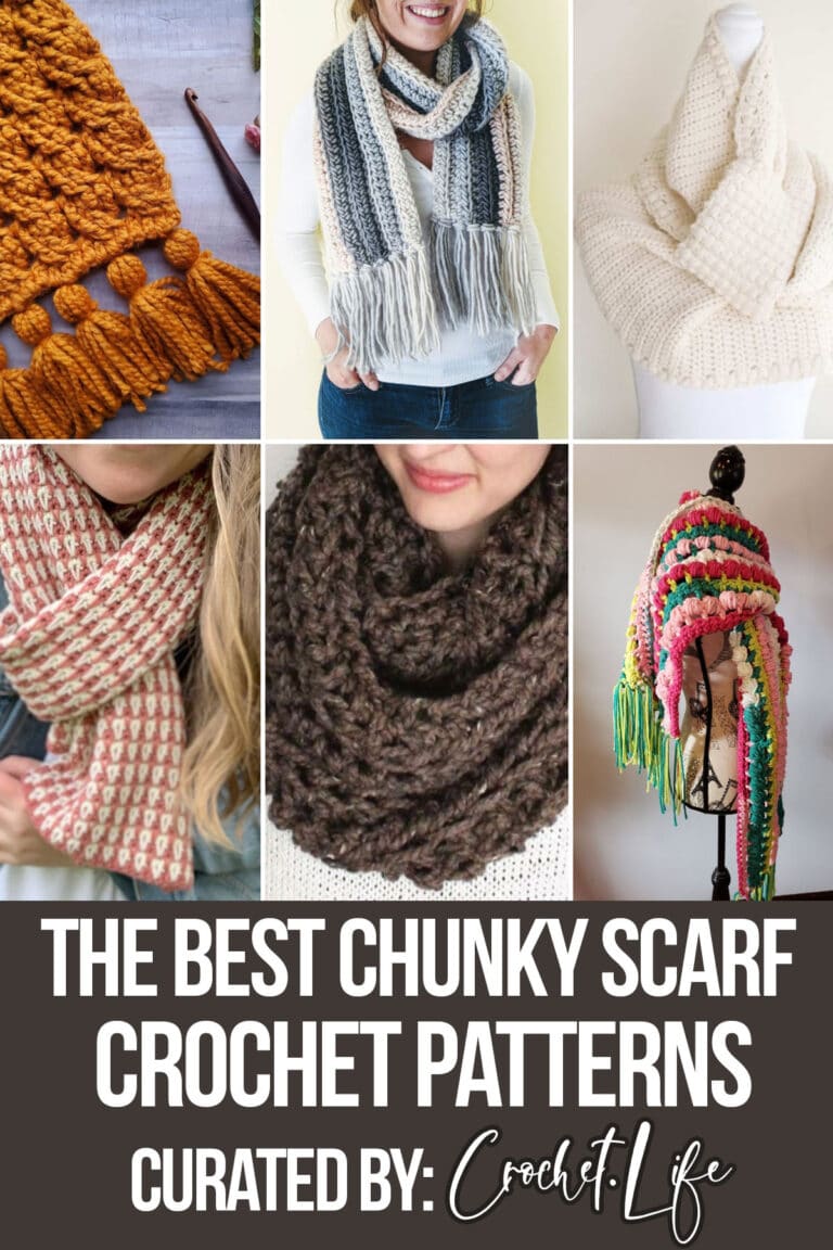 10 Fun and Funky Chunky Scarf Crochet Patterns - Crochet Life