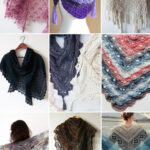 photo collage of Crochet virus shawl Patterns