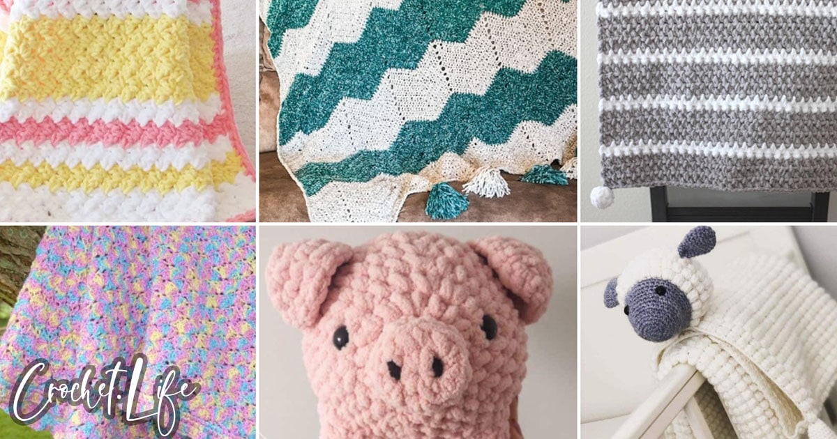 14 Beautiful Bernat Baby Blanket Yarn Crochet Patterns - Crochet Life