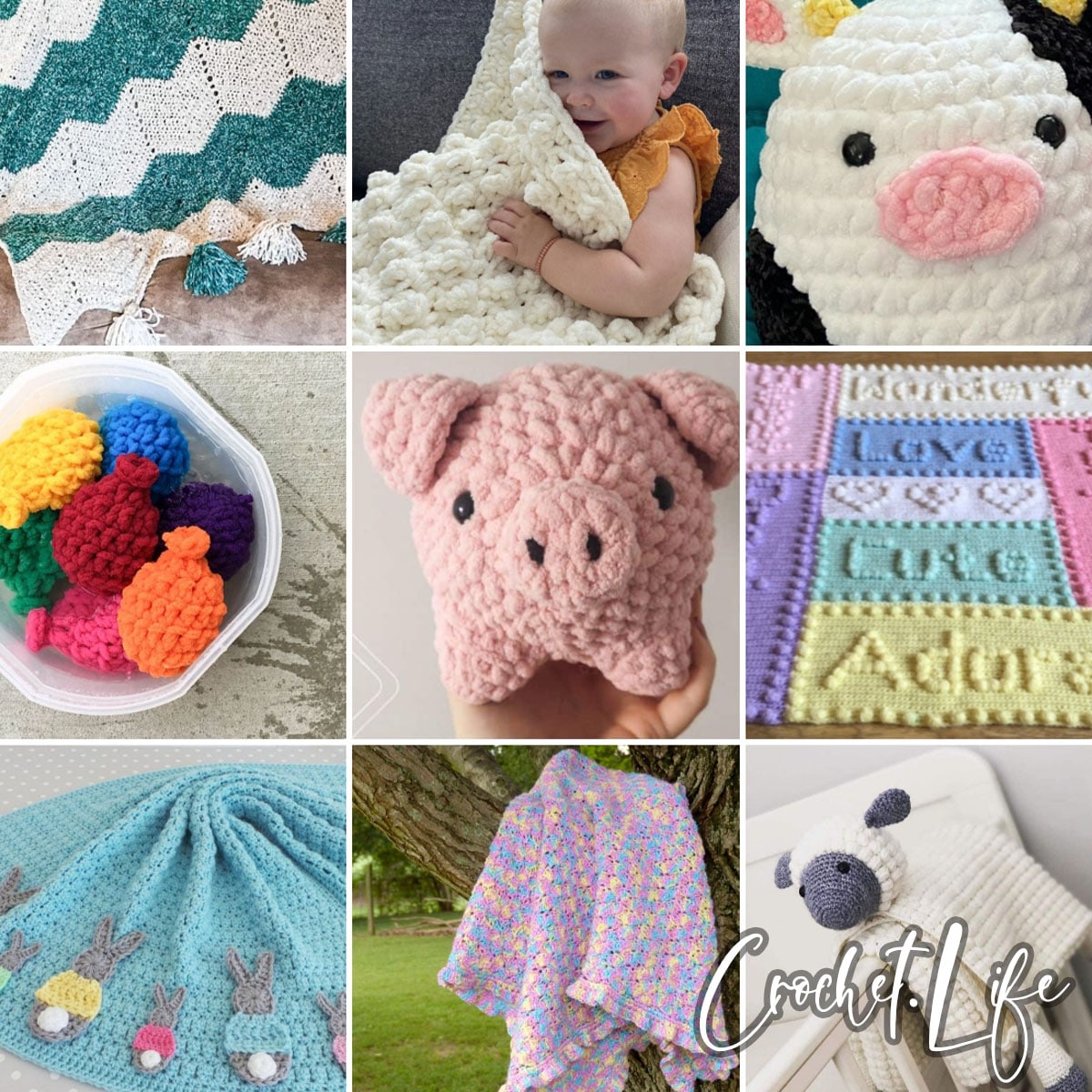 14 Beautiful Bernat Baby Blanket Yarn Crochet Patterns - Crochet Life
