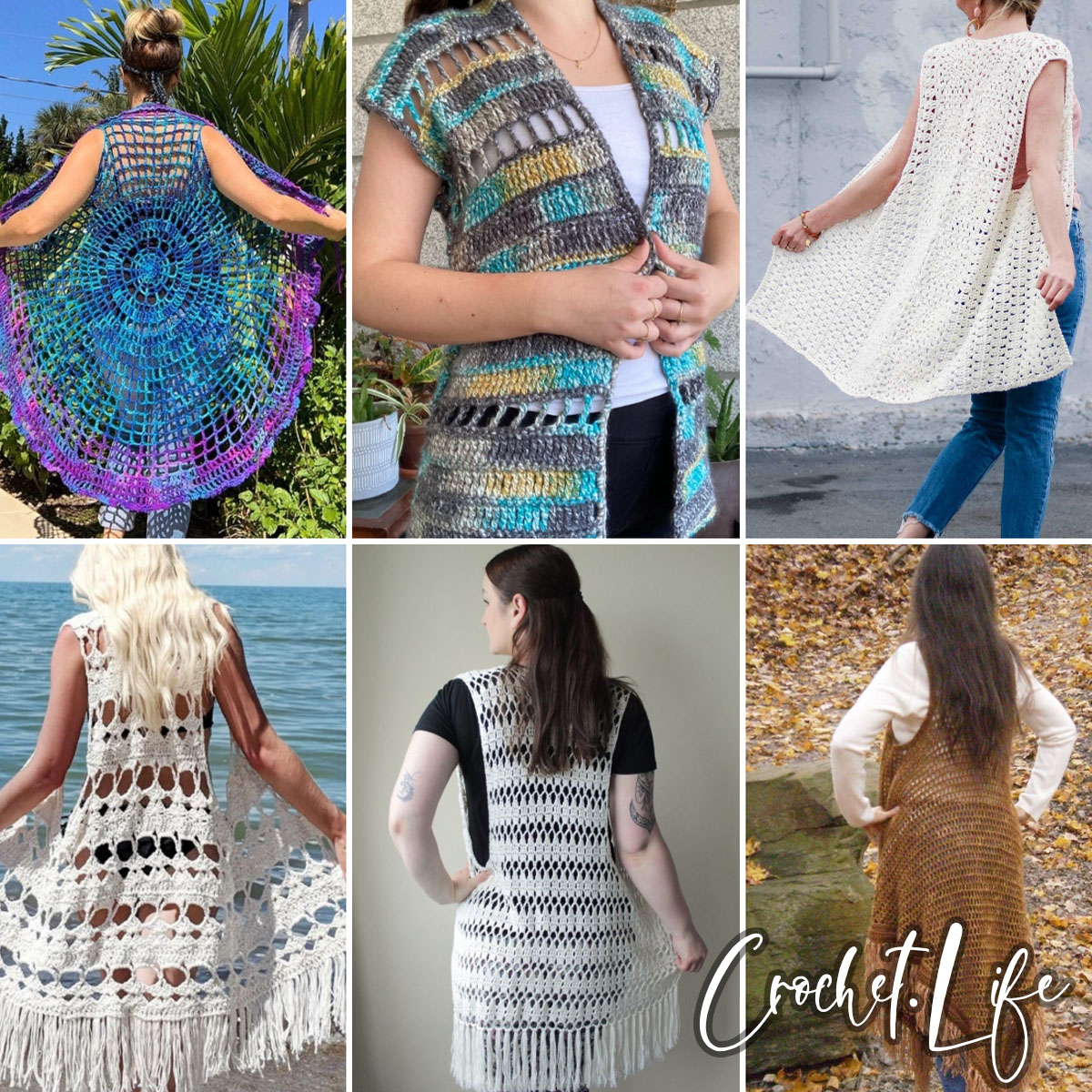 14 Gorgeous Bohemian Vest Crochet Patterns - Crochet Life
