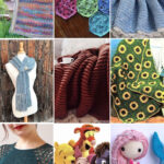 photo collage of crochet patterns from etsy