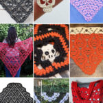 photo collage of crochet lost souls patterns