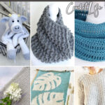 photo collage of modern crochet patterns with text which reads the best modern crochet patterns