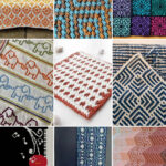 photo collage of crochet mosaic patterns