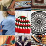 photo collage of crochet native american patterns