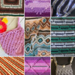 photo collage of navajo crochet navajo diamond patterns