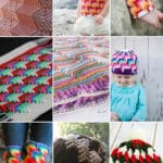 photo collage of crochet trail of tears patterns